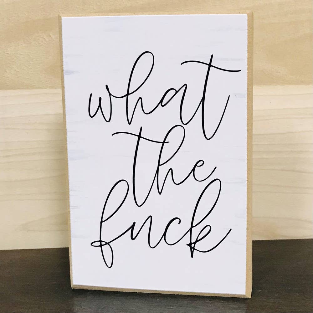 Wooden picture block WTF