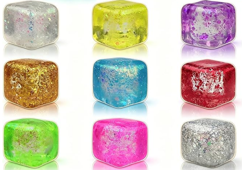 MINI GLITTER CUBE SQUISHY