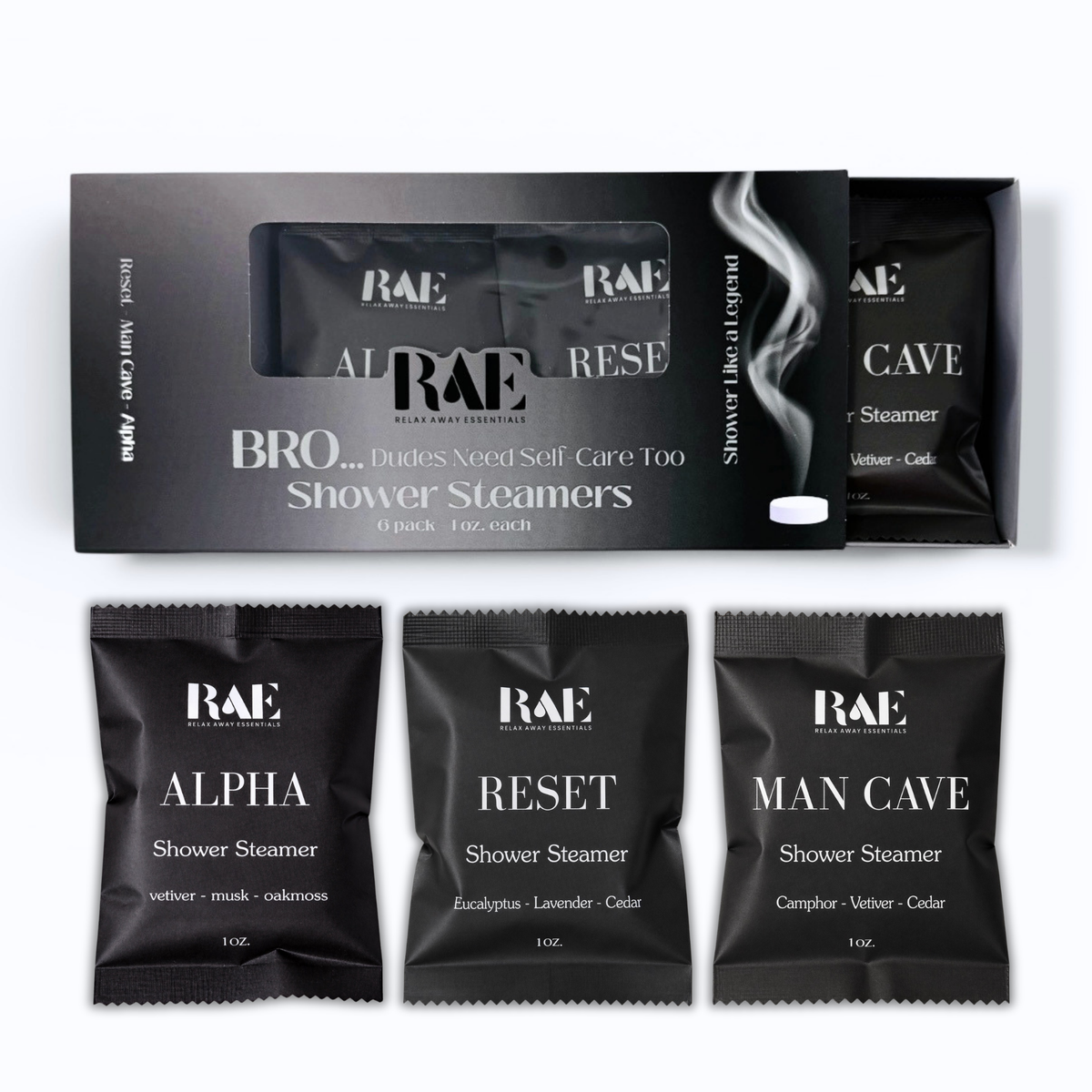Men's Shower Steamers 6 Pack - Bro - Aromatherapy