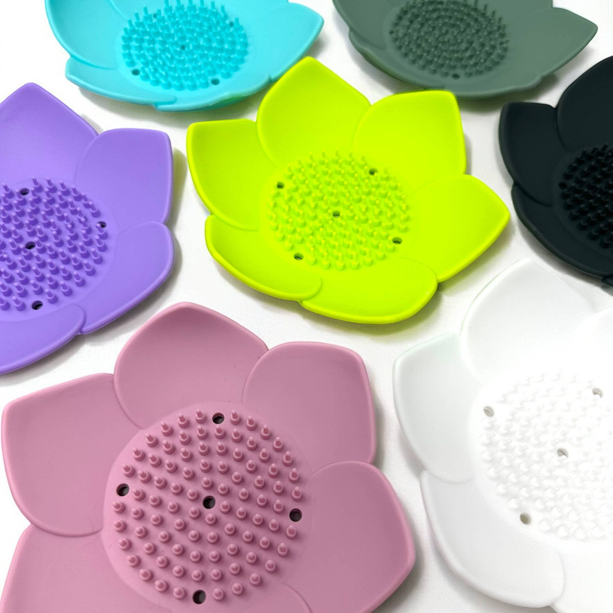 Shower Steamer Tray - Lotus - Flexible Silicone Soap Tray