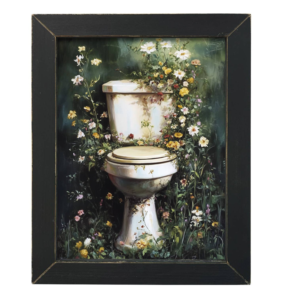 Framed Art Vintage Green Potty
