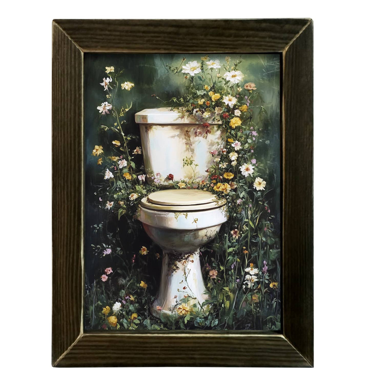 Framed Art Vintage Green Potty
