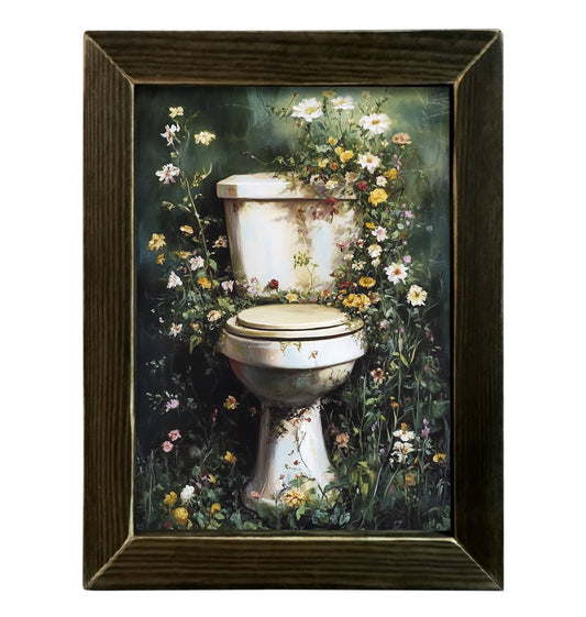 Framed Art Vintage Green Potty