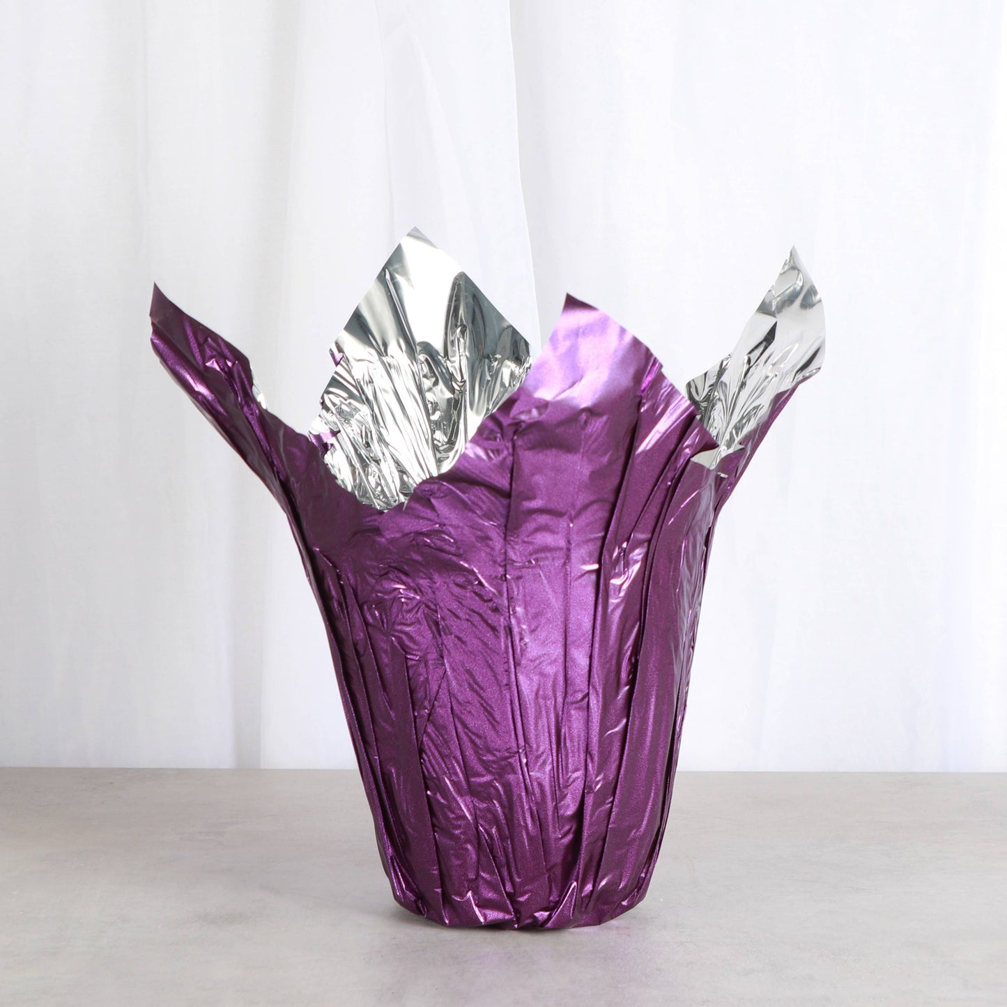 6" Decorative Foil Pot Cover for Plants