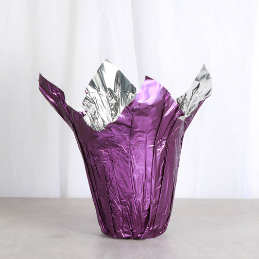 6" Decorative Foil Pot Cover for Plants