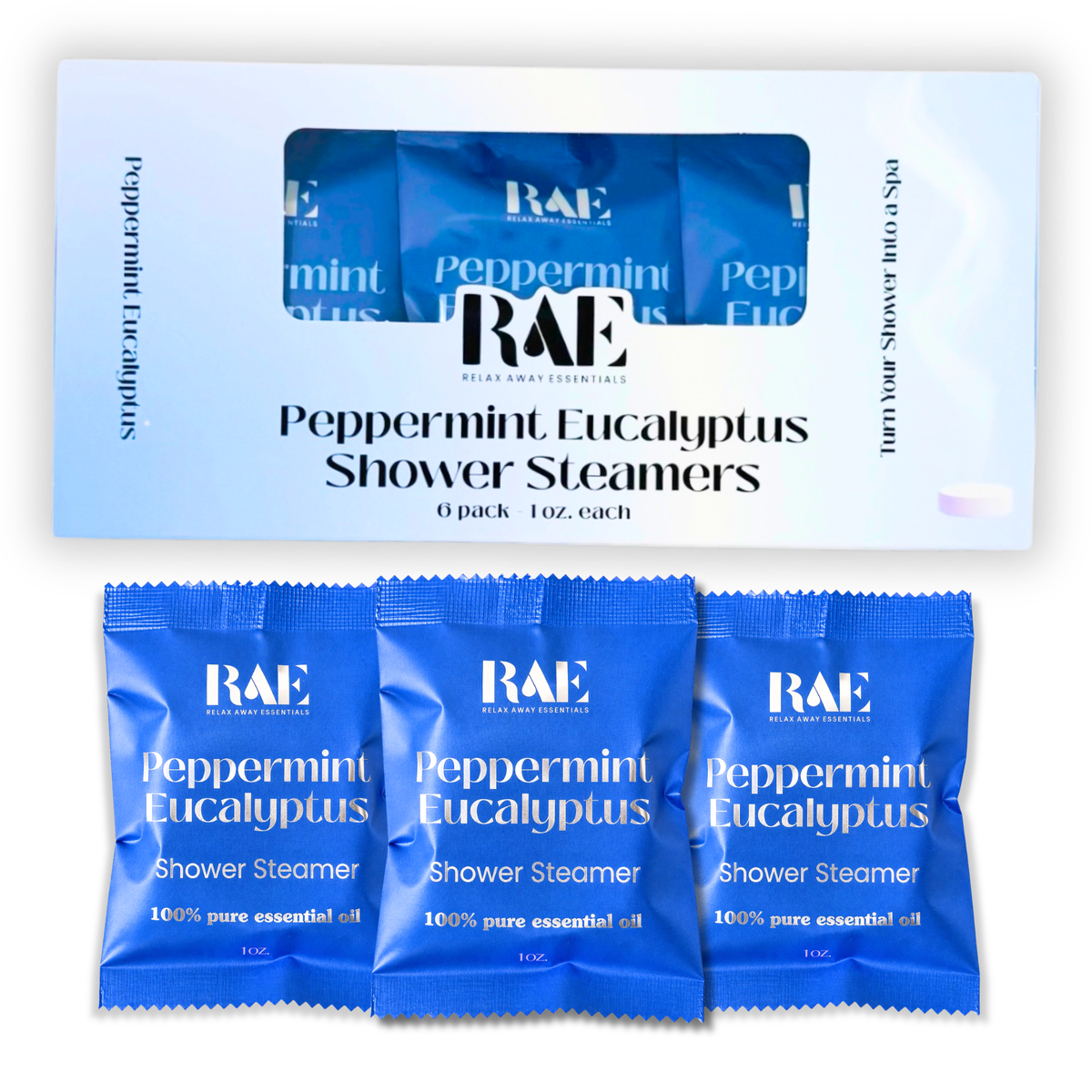 Peppermint Eucalyptus Shower Steamers 6 Pack
