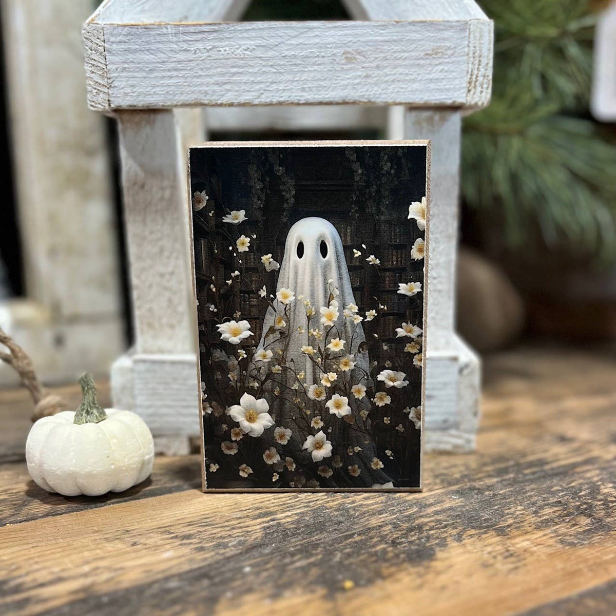 Wooden picture block For the Love of Books