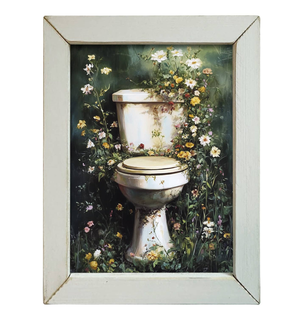 Framed Art Vintage Green Potty