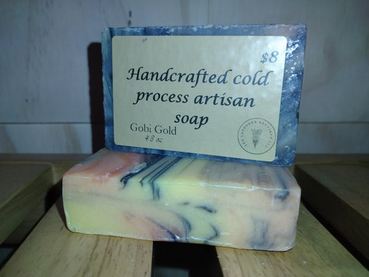 Handcrafted cold process artisan soap- Gobi Gold