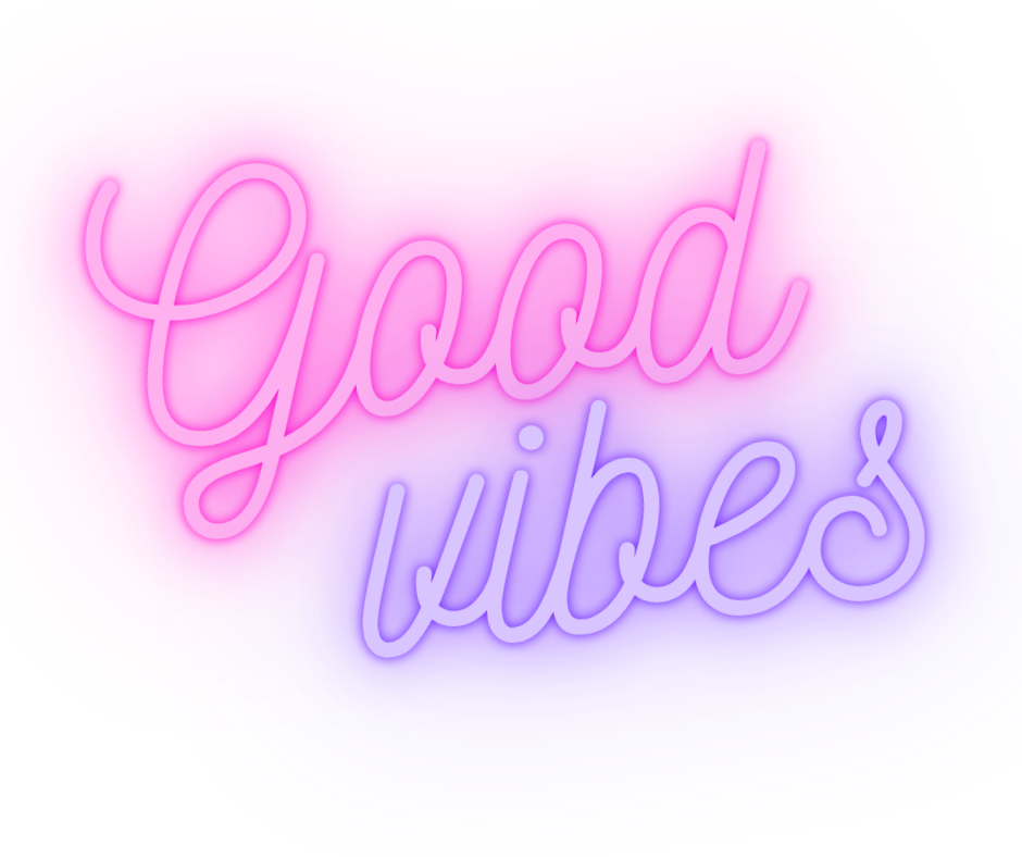 good vibes neon